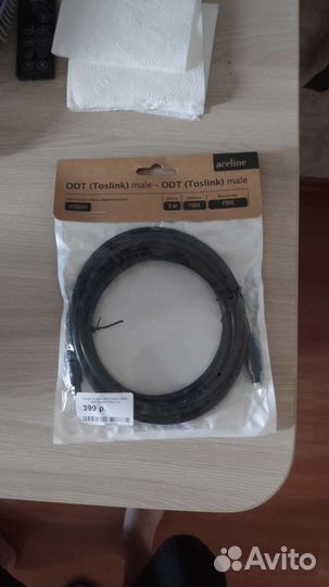 Кабель spdif оптический для акустики 3 метра