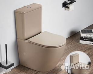 Унитаз напольный CeramaLux 2166XMC для дома и дачи