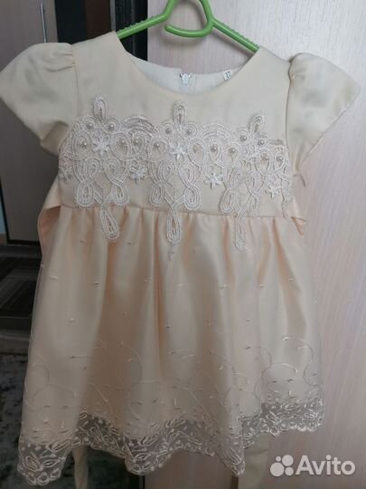 Нарядное платье для девочки 80 86