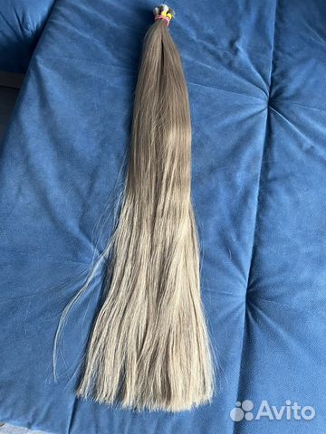 Волосы для наращивания русые натуральные 70 см