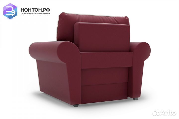 Кресло еврокнижка Прованс бордовое