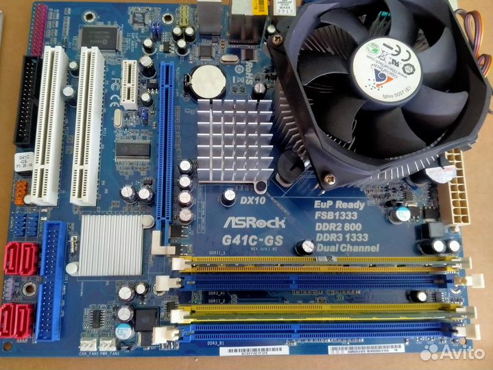 Материнская Asrock G41C-GS, Celeron E1500