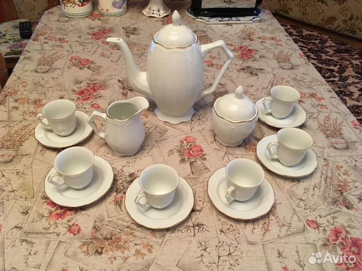 Jartlina фарфоровый кофейный набор