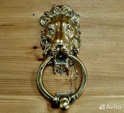 Ручка для входной двери «лев с кольцом»