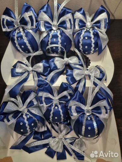 Шары на ёлку ручной работы