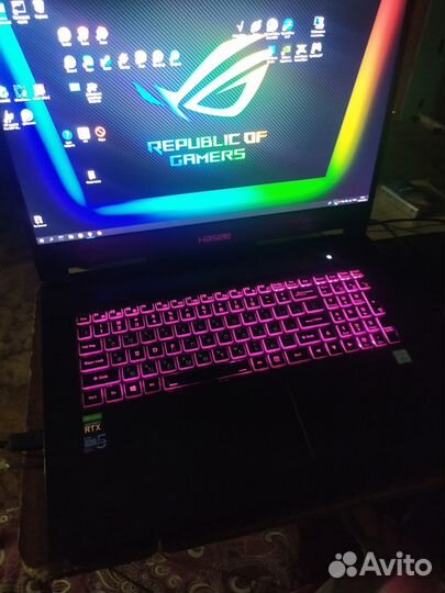 Мощный игровой ноутбук Hasee g8-ct7na