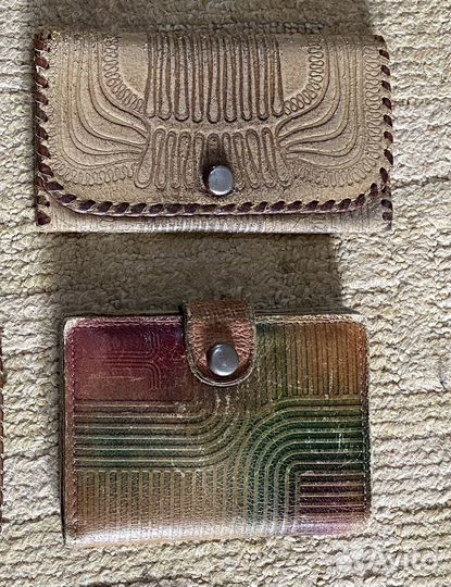 Кошелек СССР Латвия кожа бу 2 шт