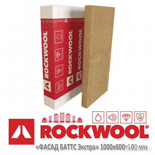 Каменная вата фасадная
