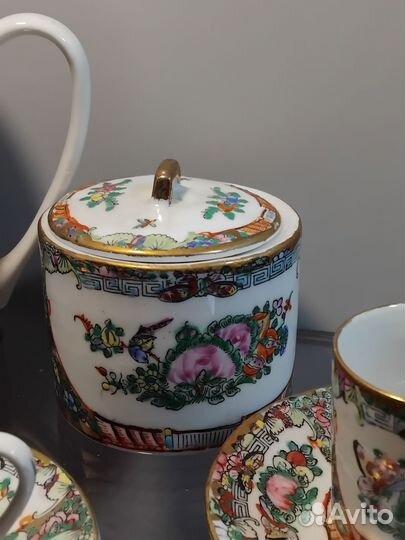 Сервиз кофейный, старый Китай, винтаж, СССР