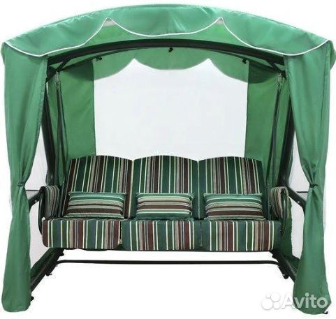 Садовые качели трехместные 