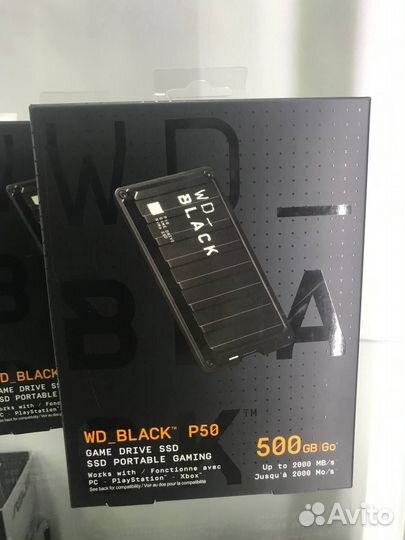 Внешний SSD WD Black P50 Game Drive 500 гб wdba3