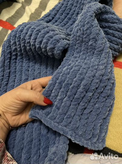 Плед детский плюшевый, шарф, снуд и т.д