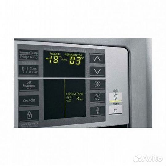 Холодильник IO mabe ORE24vghfnm черный, ручки золото/бронза