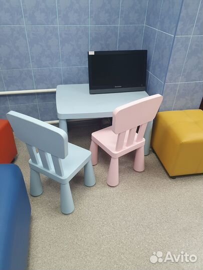 Детский стол и стулья 3шт IKEA