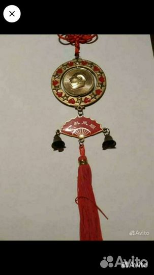 Подвеска металлическа с элементами фен шуй