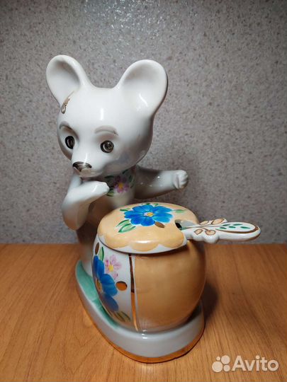 Мишка лакомка Дулево Фарфор СССР