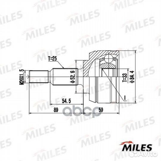 Шрус renault duster/fluence 1.5DCI-2.0 нар. ga2
