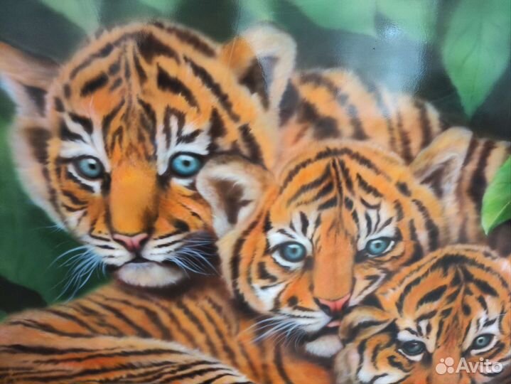Картина аэрография тигры