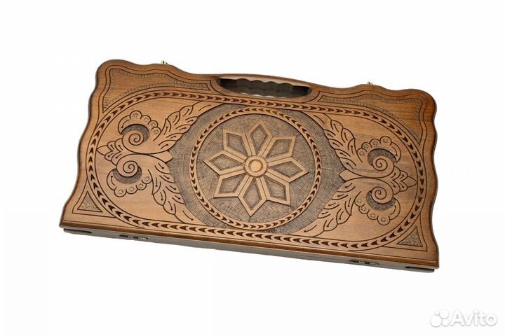 Нарды и шашки резные Путеводная звезда 60 х 66 см бук Армения 62741