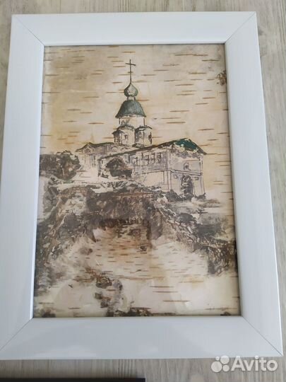 Картины масло на бересте