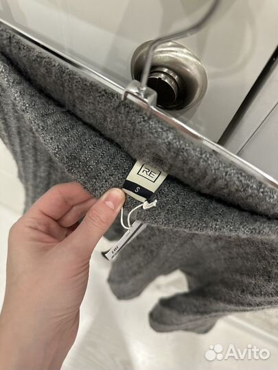 Мини-юбка серая