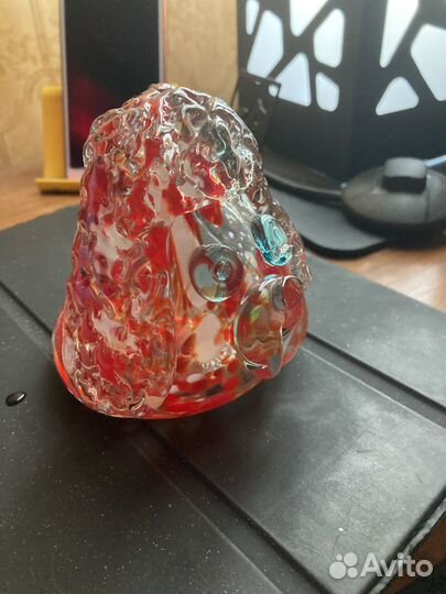 Фигурка из цветногл стекла