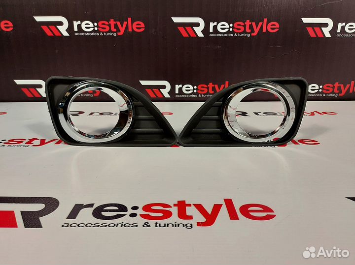 Оправы туманок Camry 40 09-11г с Хром окантовкой