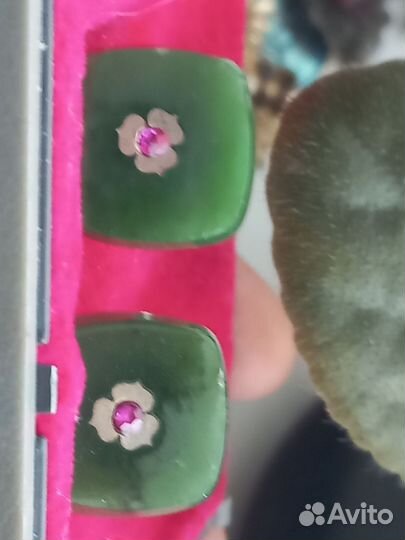 Запонки нефрит СССР