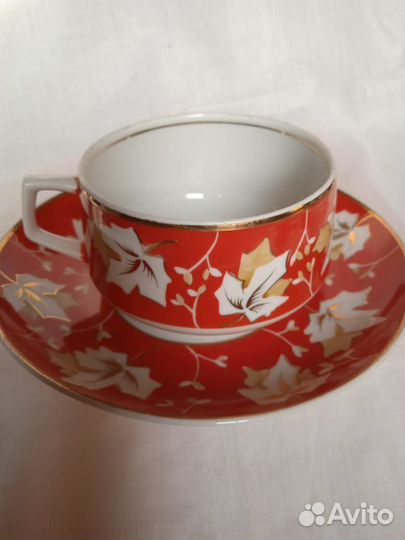 Чайная пара тройка клиновые листья