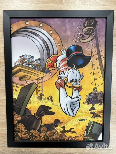 Картина на холсте Скрудж Макдак денежное дерево