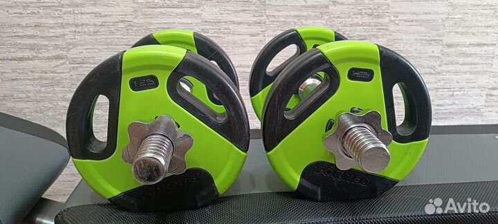 Скамья универсальная + штанга + 2 гири