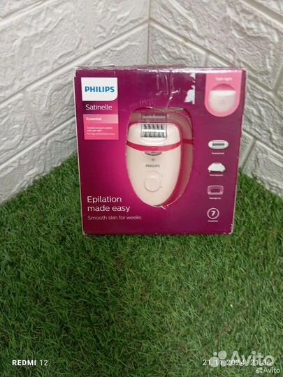 Эпилятор Philips BRE285/00 белый/розовый