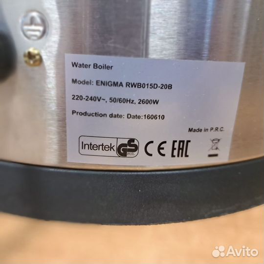 Кипятильник (боллер 10 л) Enigma