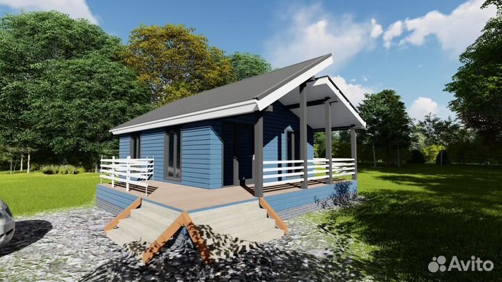 3D Визуализация проектов дома, бани, а-фрейм, барн