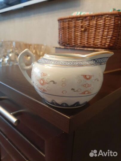 Часть чайного сервиза китайский рисовый фарфор