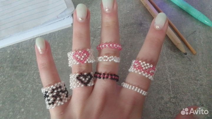 Кольца из бисера