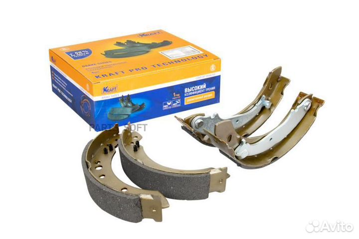 Kraft KT091565 Колодки тормозные mitsubishi colt 0