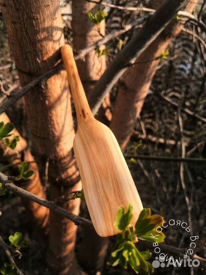 Лопатка, ложка, вилка деревянные набор Handmad