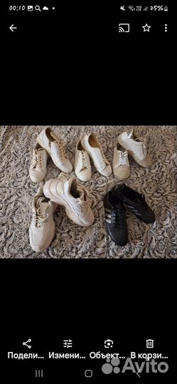 Кроссовки женские 5пар б/у р.40