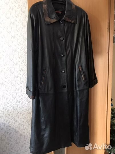 Кожаное пальто
