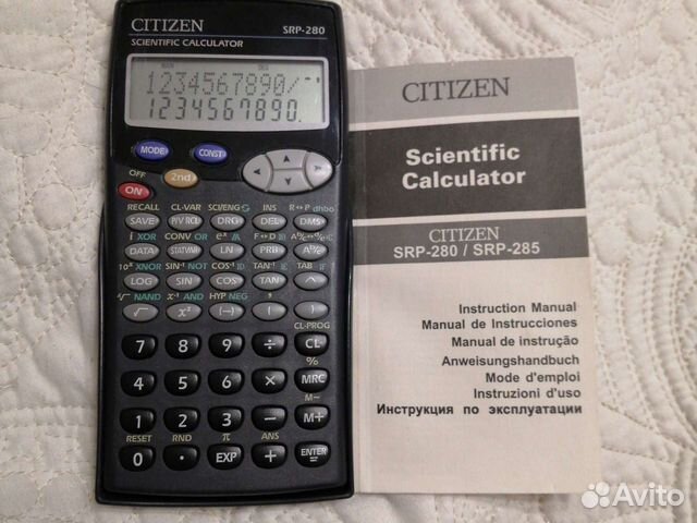 Калькулятор научный citizen srp-280