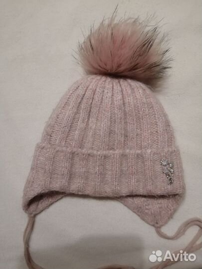 Шапка зимняя для девочки 52 54