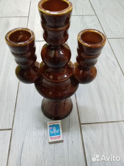 Подсвечник керамика СССР