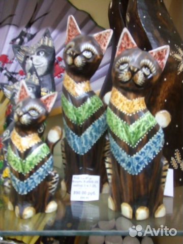 Набор 3 кошки 50,40,30 см