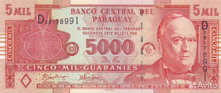 Банкноты Парагвай