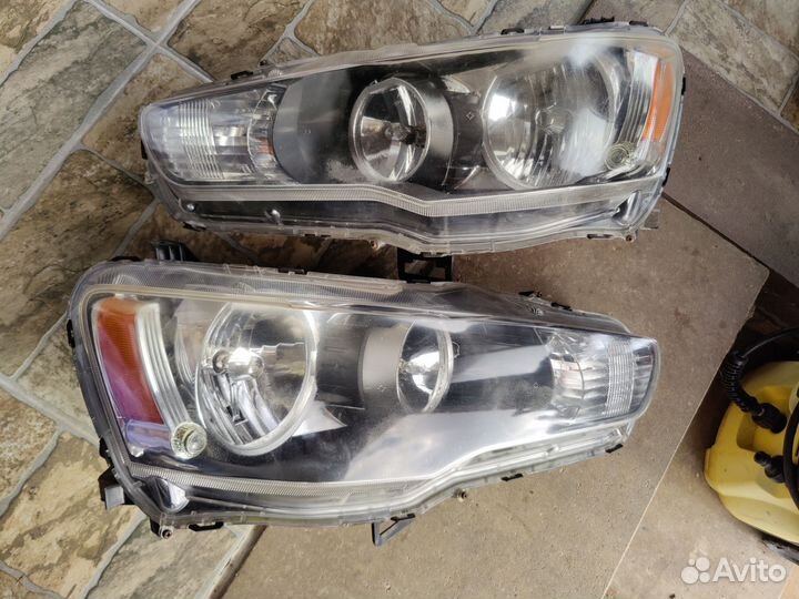 Галогеновые фары mitsubishi lancer 10