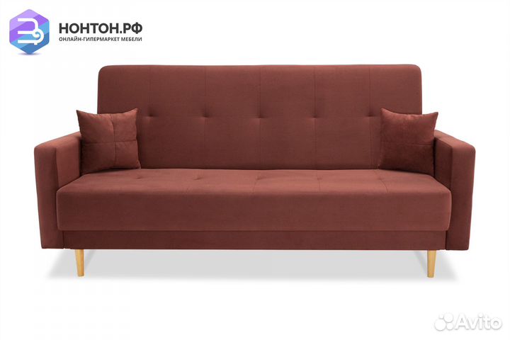 Диван книжка Фиеста Лайт бордовый