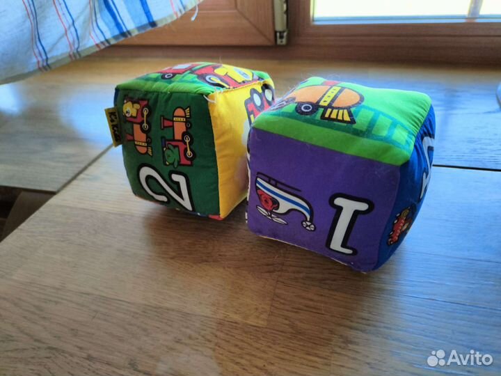 Развивающий кубик мягкий музыкальный