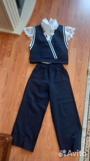 Брючный костюм для школы 128,140
