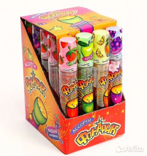 Жидкая конфета карамель Фонарик 28 мл 20 шт